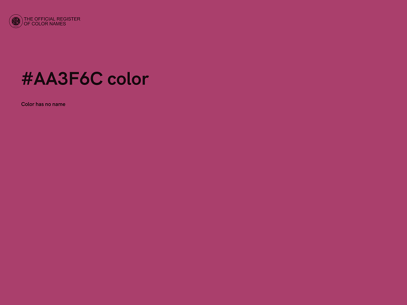 #AA3F6C color image