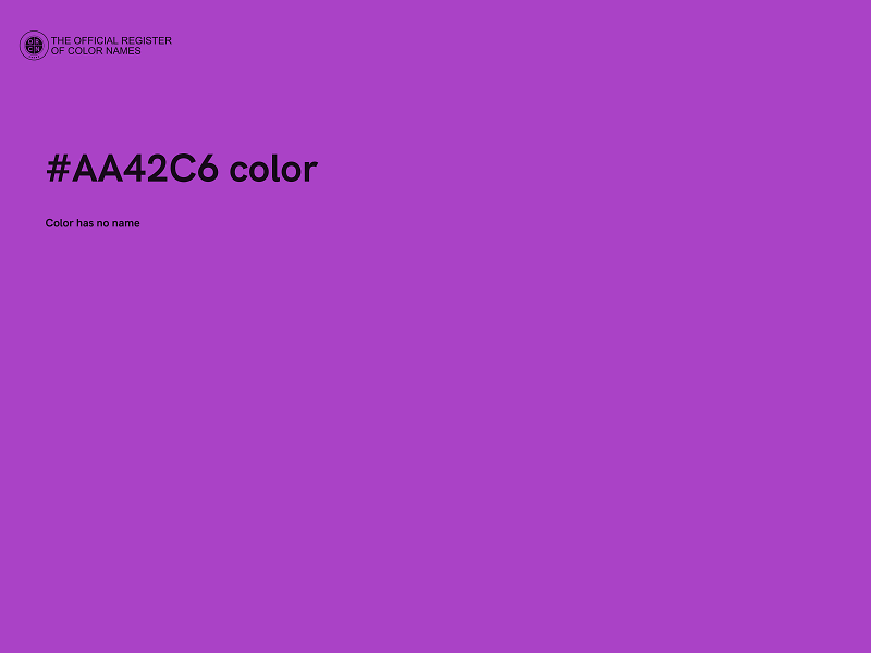 #AA42C6 color image