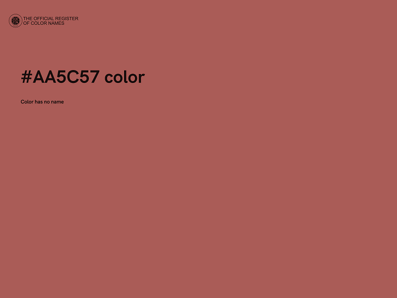 #AA5C57 color image