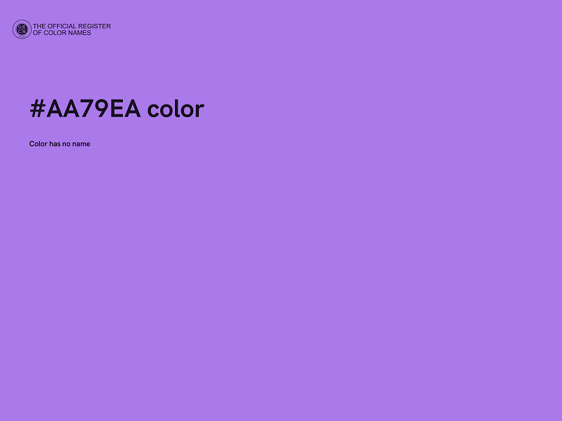 #AA79EA color image