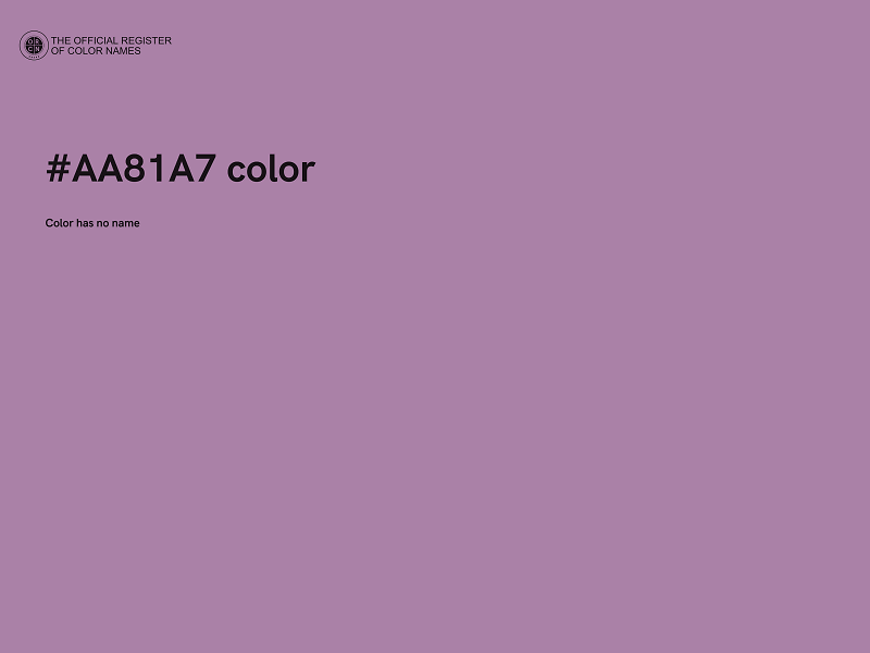 #AA81A7 color image