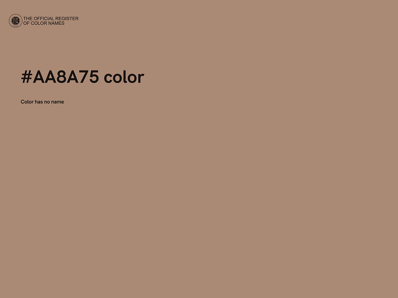 #AA8A75 color image