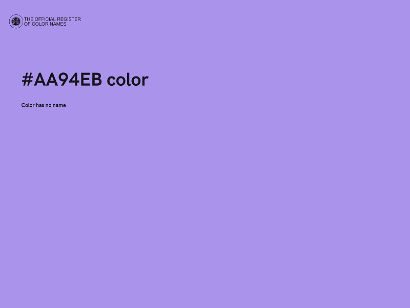 #AA94EB color image