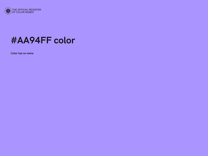 #AA94FF color image