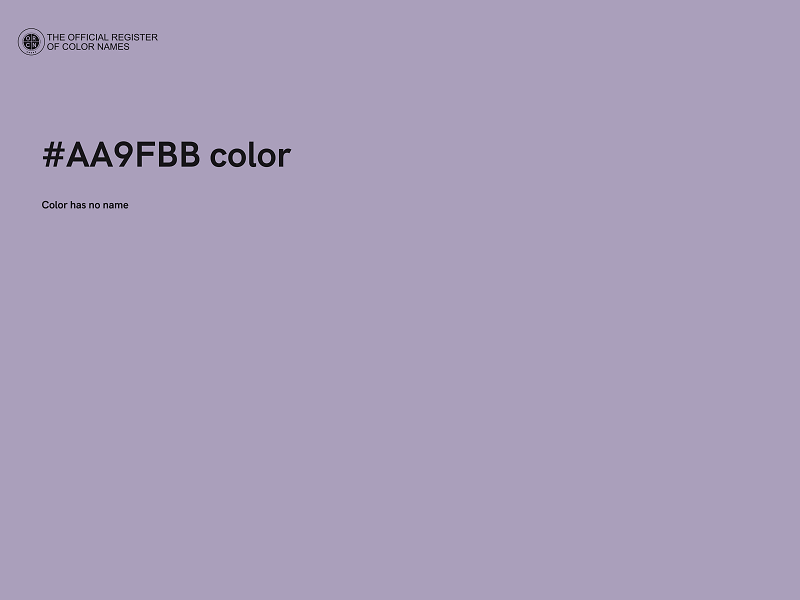 #AA9FBB color image