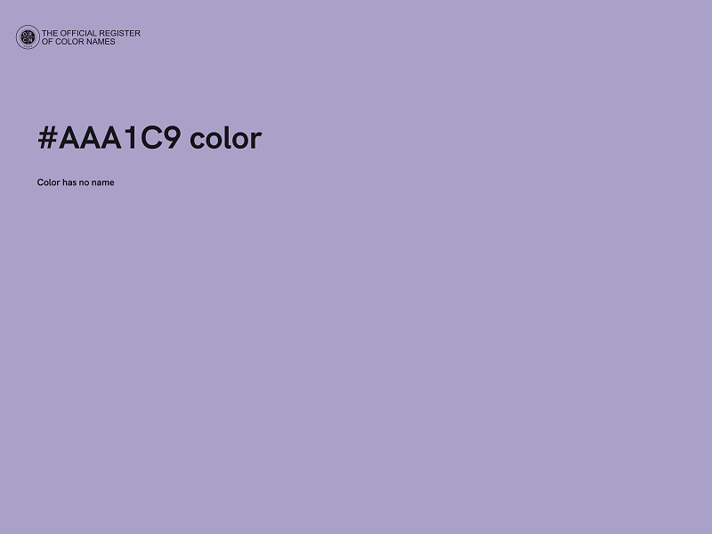 #AAA1C9 color image