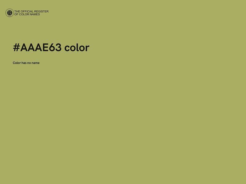 #AAAE63 color image