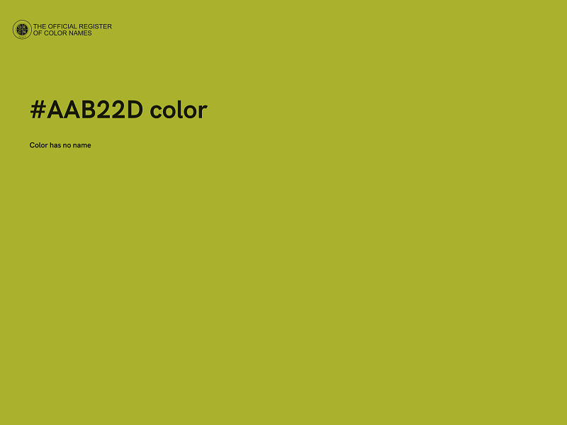 #AAB22D color image