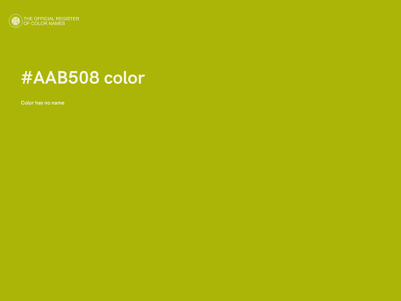 #AAB508 color image