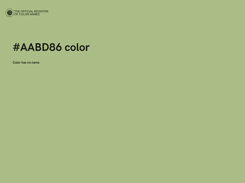 #AABD86 color image