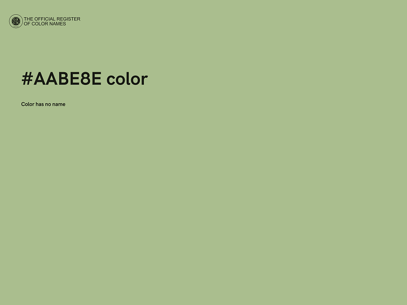 #AABE8E color image