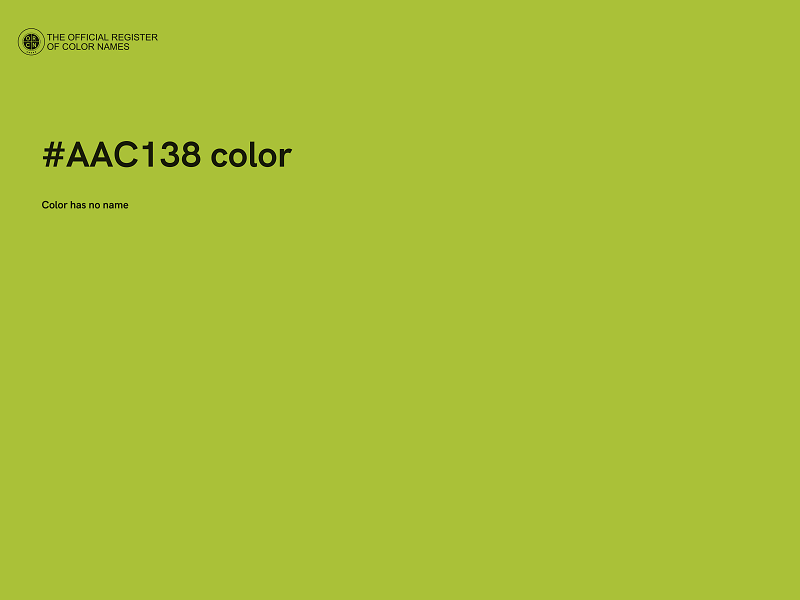 #AAC138 color image