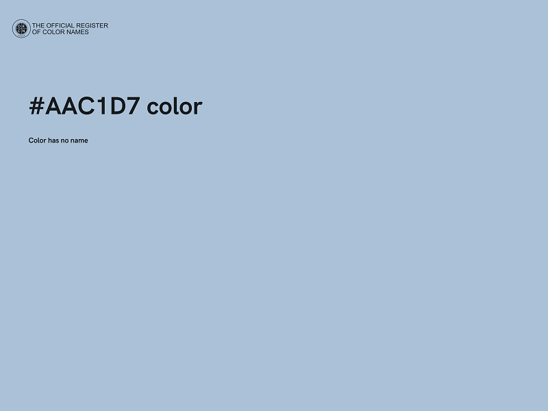 #AAC1D7 color image