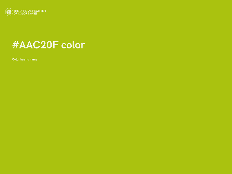 #AAC20F color image