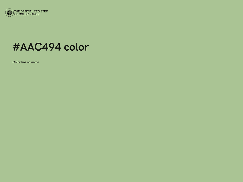 #AAC494 color image