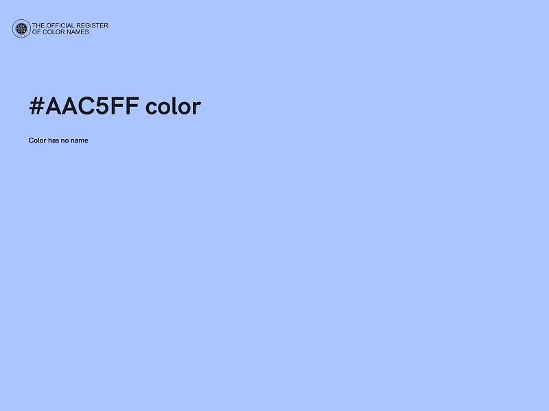 #AAC5FF color image