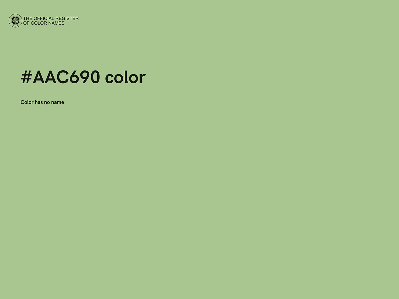 #AAC690 color image