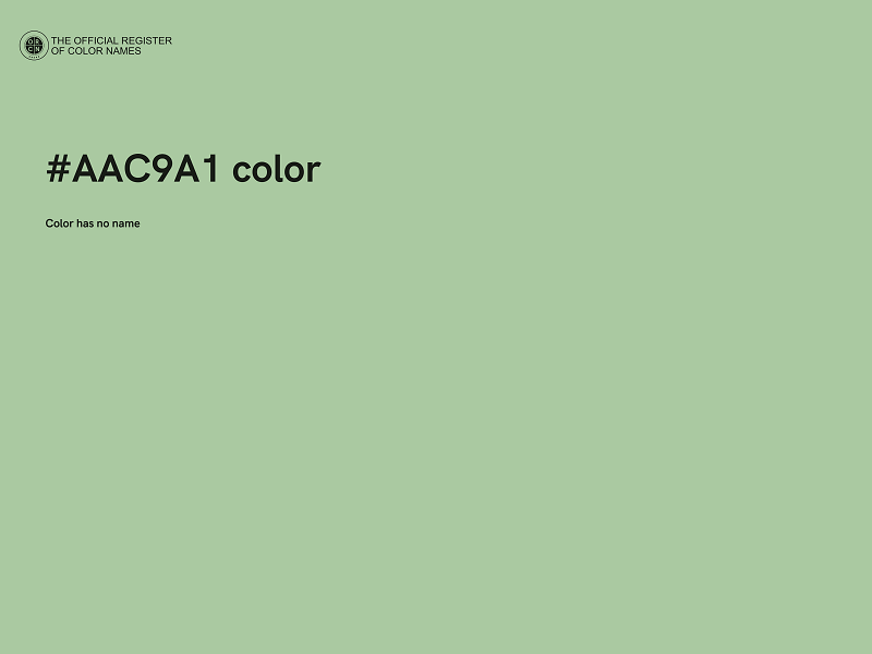 #AAC9A1 color image