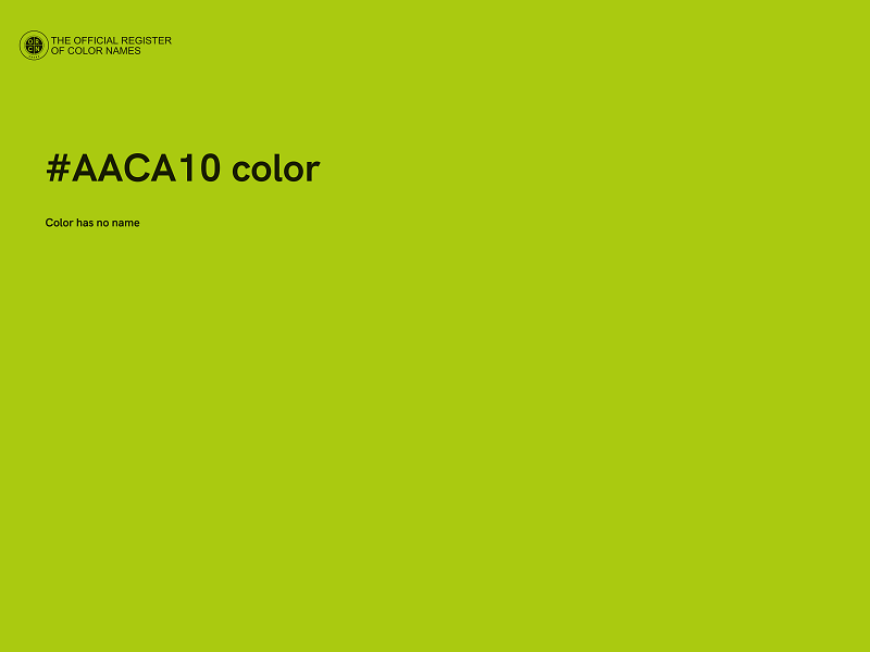 #AACA10 color image