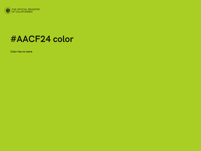 #AACF24 color image