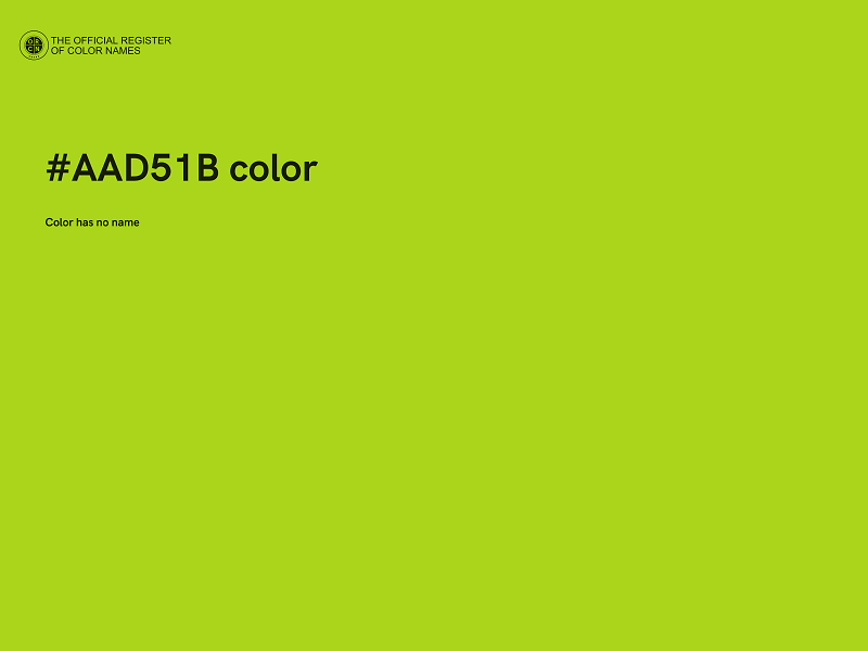 #AAD51B color image