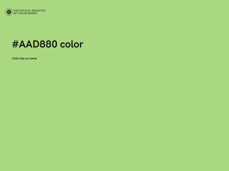 #AAD880 color image