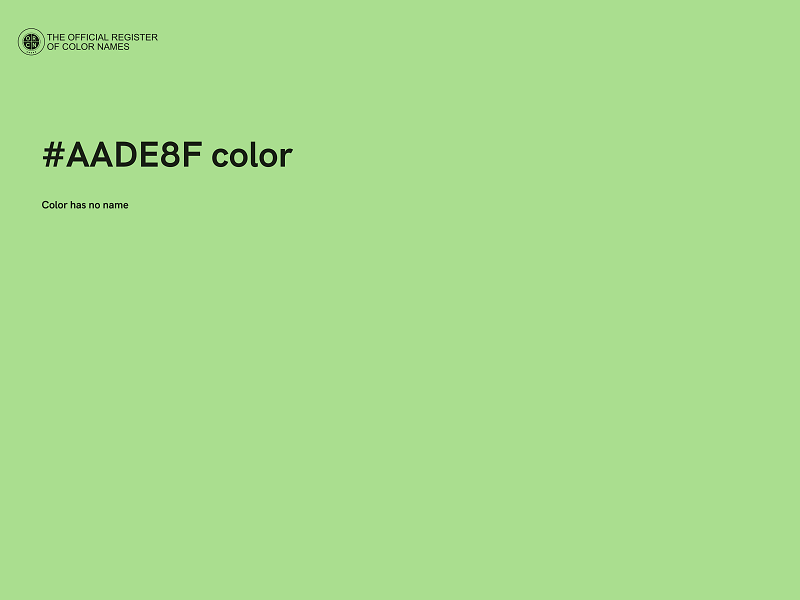 #AADE8F color image