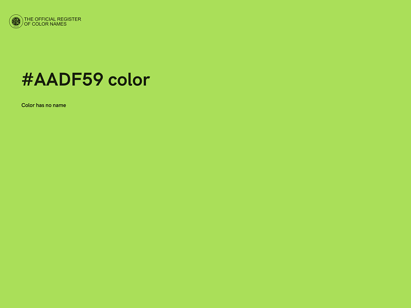 #AADF59 color image