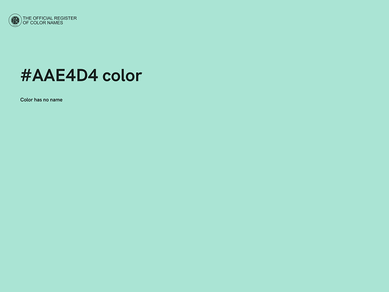 #AAE4D4 color image