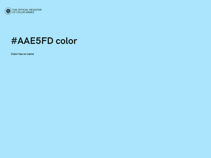 #AAE5FD color image