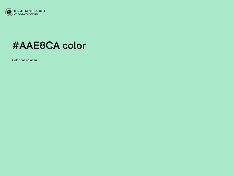 #AAE8CA color image