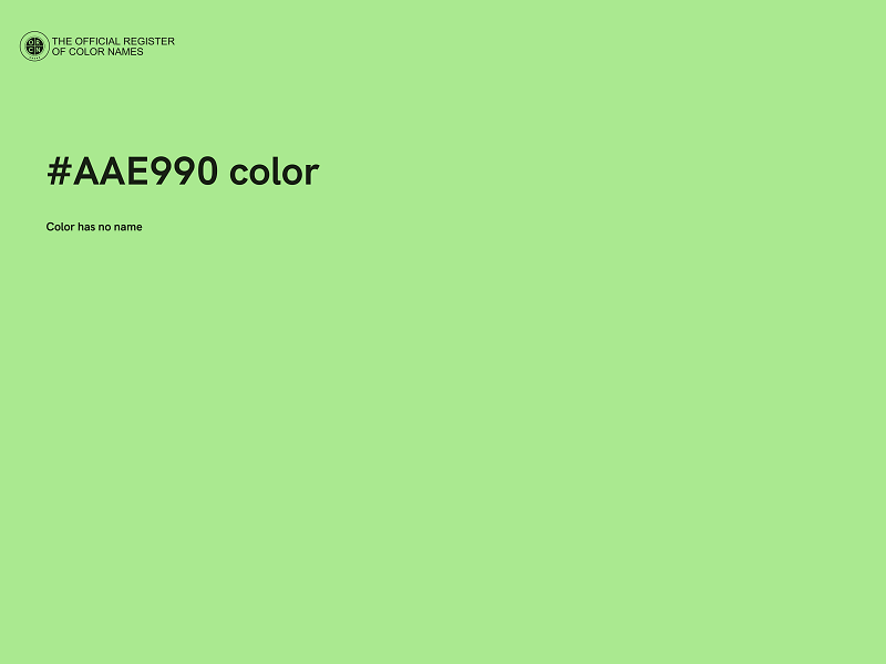 #AAE990 color image