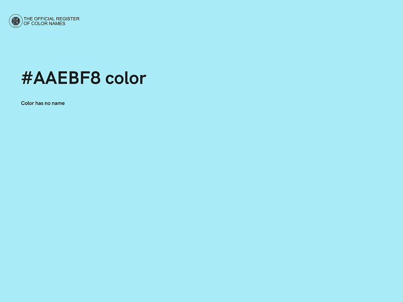 #AAEBF8 color image