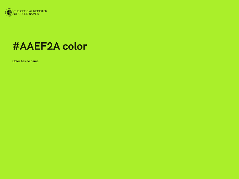 #AAEF2A color image