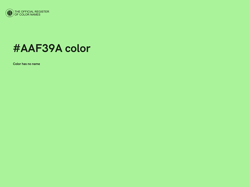 #AAF39A color image