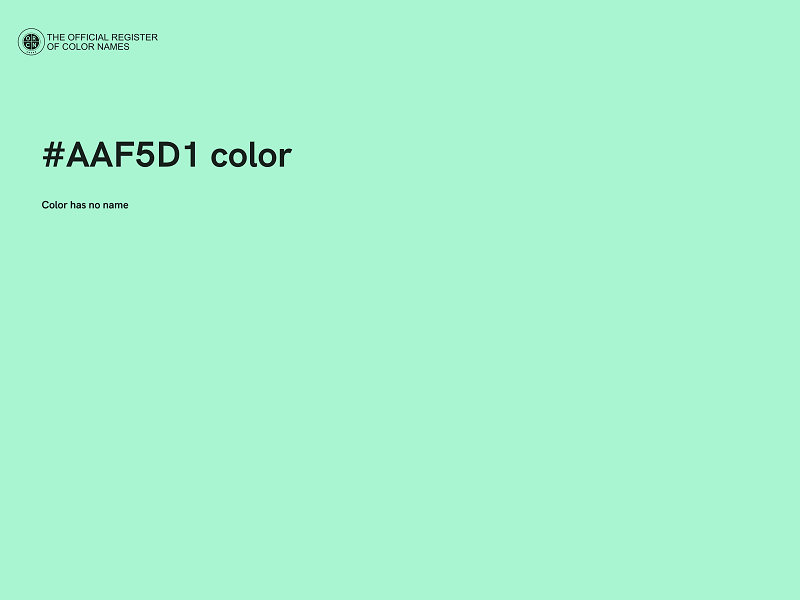 #AAF5D1 color image