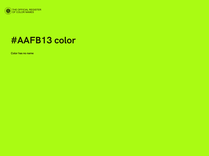 #AAFB13 color image