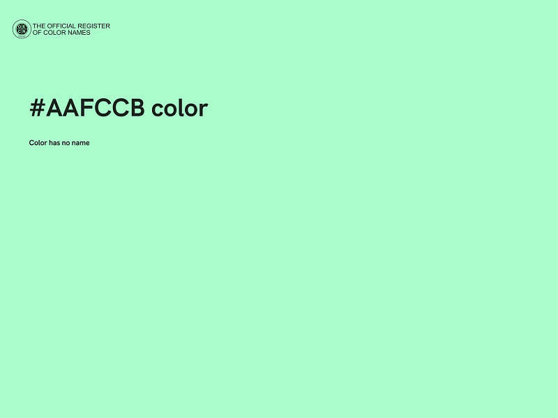 #AAFCCB color image