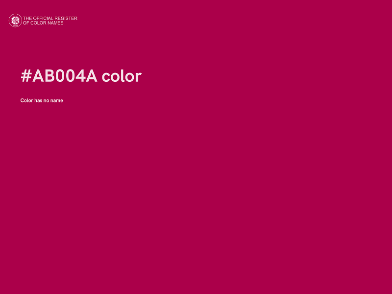 #AB004A color image