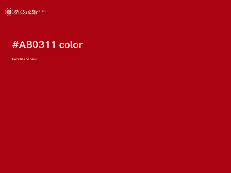 #AB0311 color image