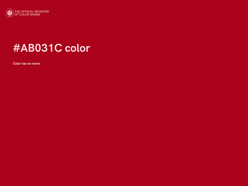 #AB031C color image