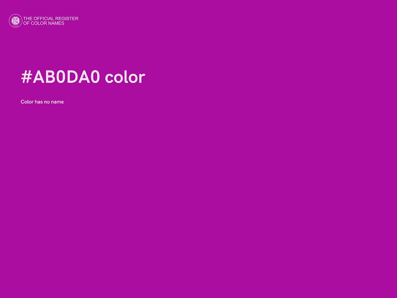 #AB0DA0 color image