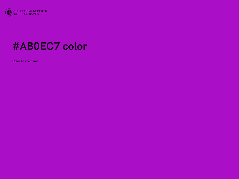 #AB0EC7 color image