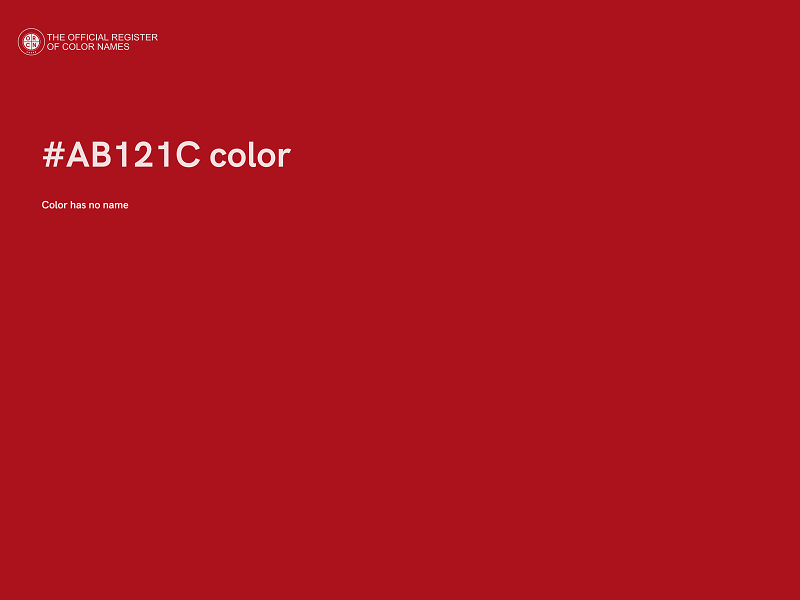 #AB121C color image