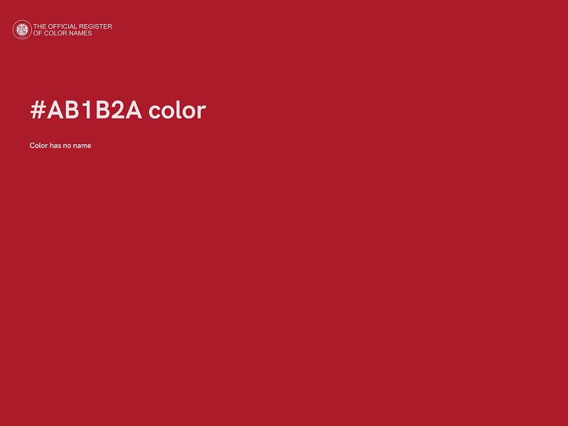 #AB1B2A color image