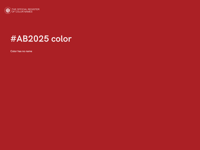 #AB2025 color image