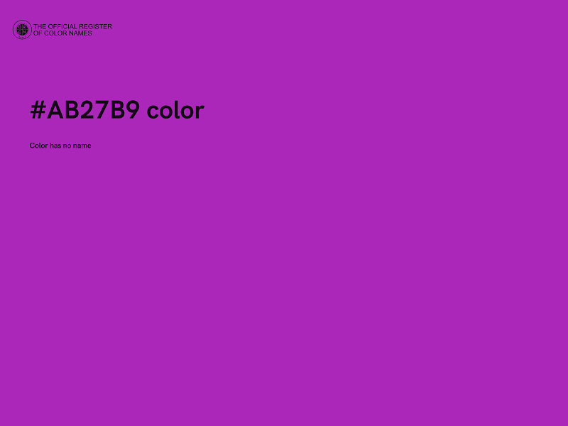 #AB27B9 color image