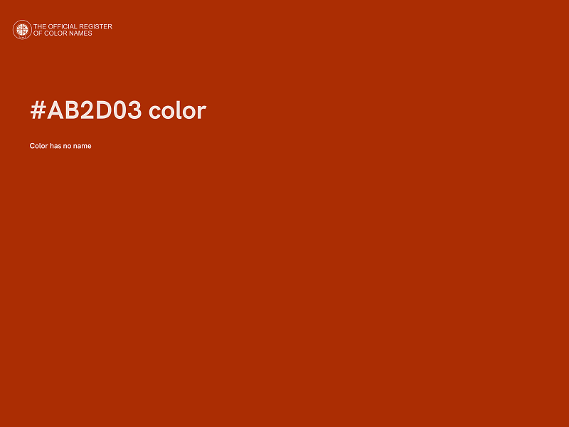 #AB2D03 color image