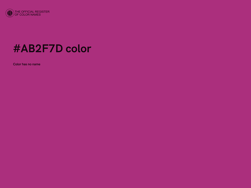 #AB2F7D color image