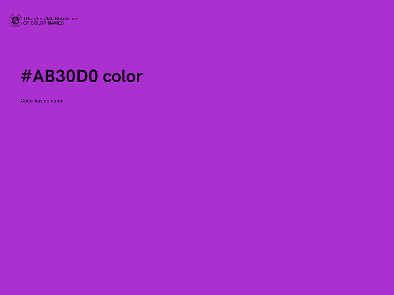 #AB30D0 color image